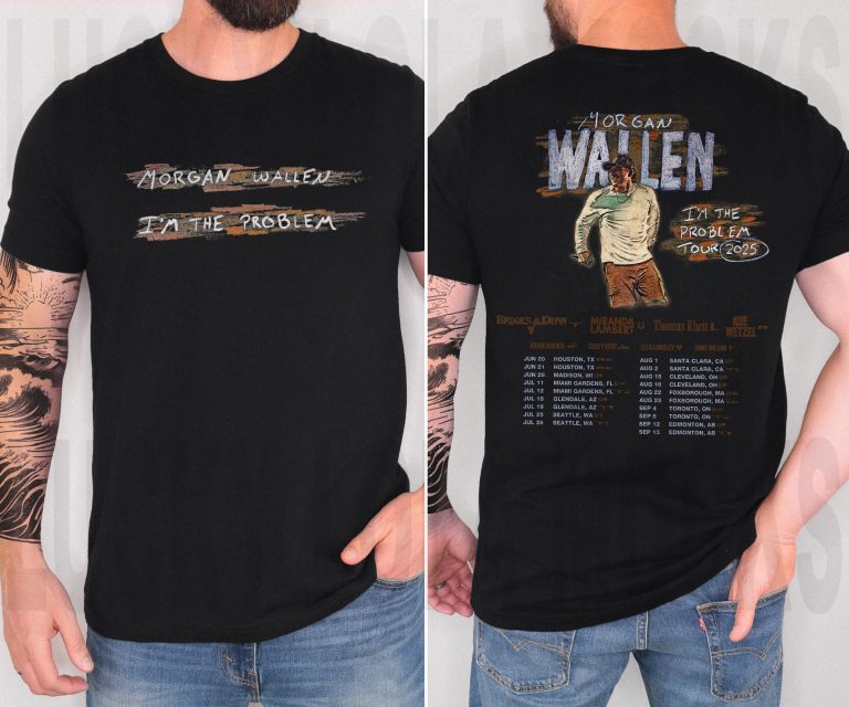 Wallen Concert 2025, Morgan I'm The Problem Tour 2025 T-Shirt