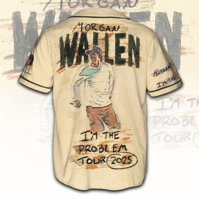I'm the problem Morgan Wallen Tour 2025 - Baseball Jersey Shirt TCM38