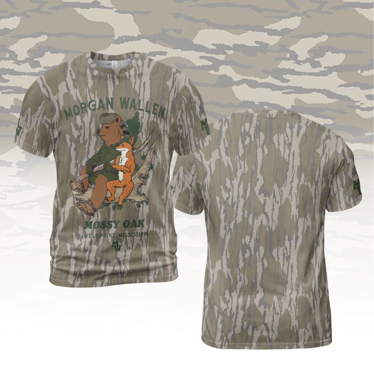 3D SHIRT Norris Bear x Mossy Oak Fox Tee T-shirt