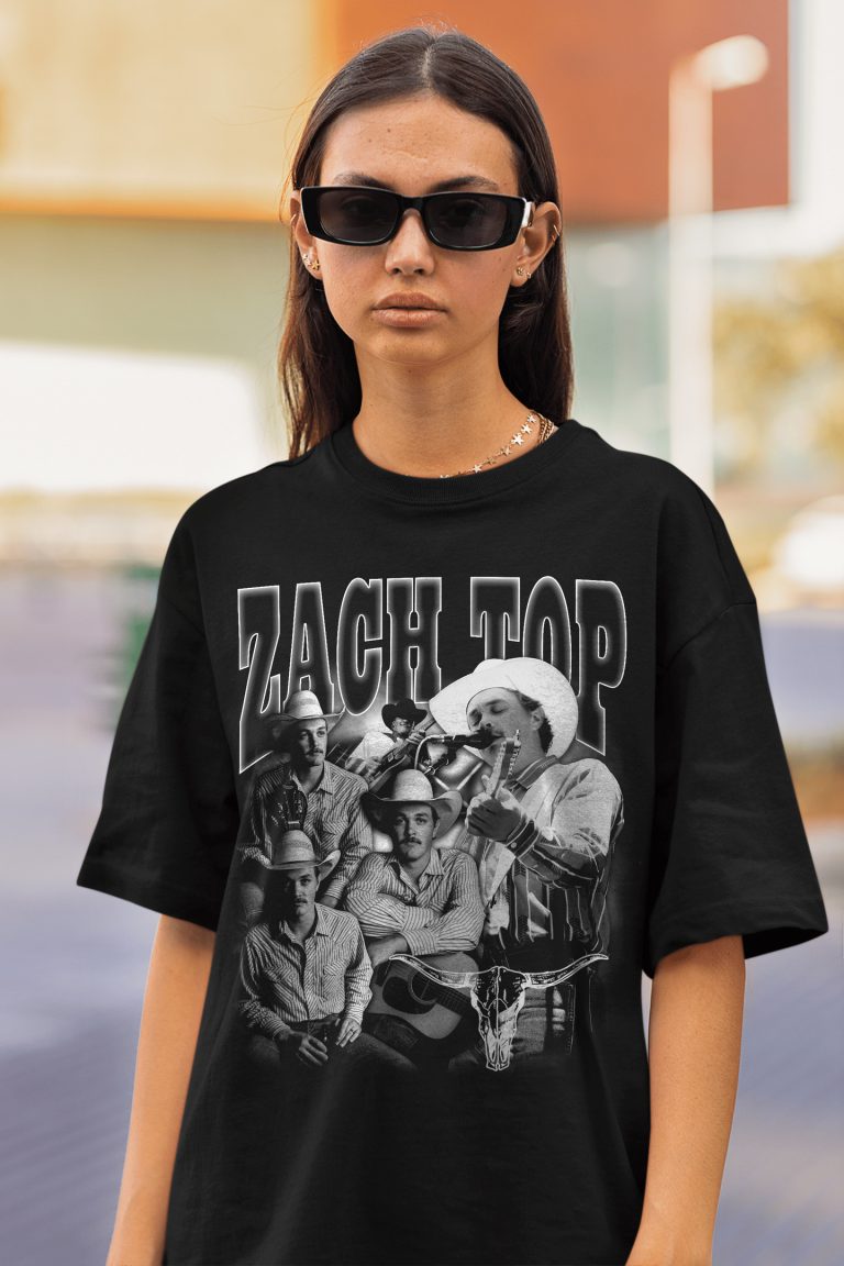 Vintage Zachh Top Shirt, Bootleg Country Music Tee