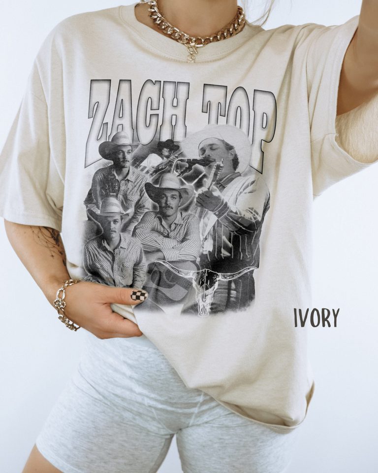 Vintage Zachh Top Shirt, Bootleg Country Music Tee