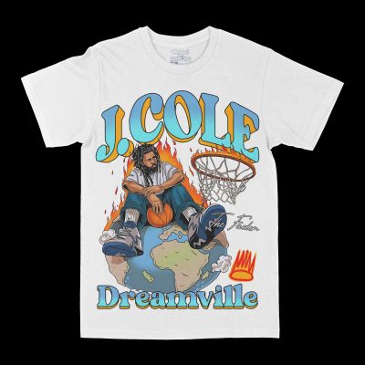 J. Cole "Dreamville World" Graphic Tee, Rap T-shirt, Hip-hop Style