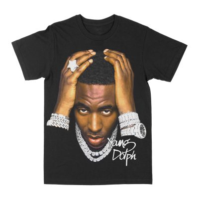 Young Dolph "Big Face" Graphic Tee, Rap T-shirt, Hip-hop Style