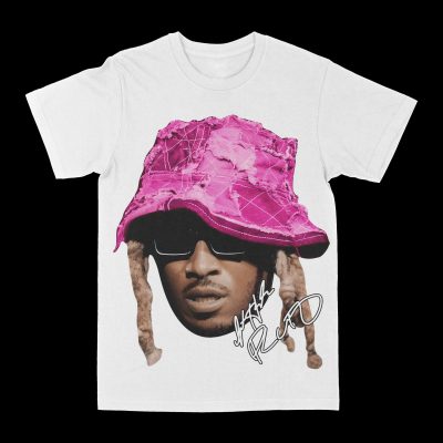 Future "Big Face Pink Bucket" Graphic Tee, Rap T-shirt, Hip-hop Style