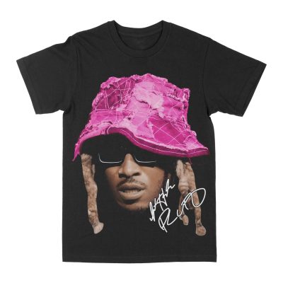 Future "Big Face Pink Bucket" Graphic Tee, Rap T-shirt, Hip-hop Style
