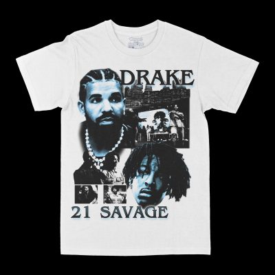 Drake/21 Savage "City Lights" Graphic Tee, Rap T-shirt, Hip-hop Style