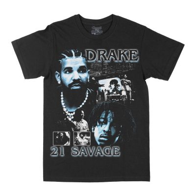 Drake/21 Savage "City Lights" Graphic Tee, Rap T-shirt, Hip-hop Style