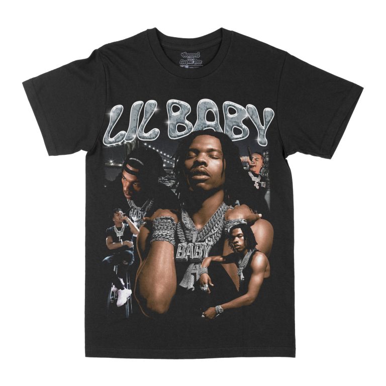 Lil Baby "Chains" Graphic Tee, Rap T-shirt, Hip-hop Style