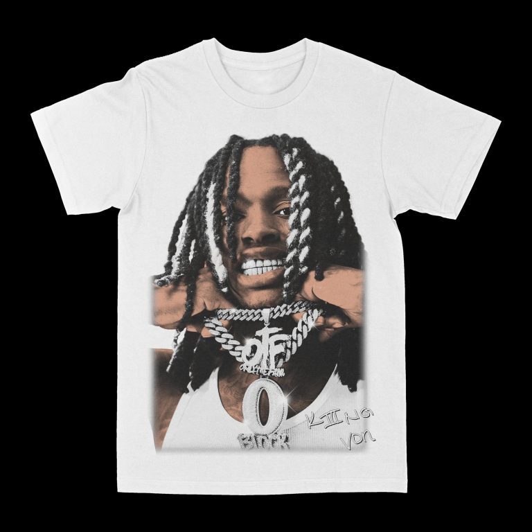 King Von "Big Face" Graphic Tee, Rap T-shirt, Hip-hop Style