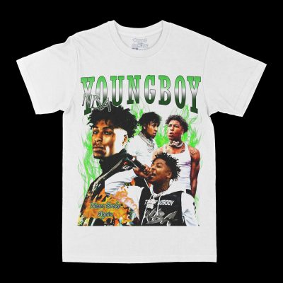 NBA Youngboy Green Graphic Tee, Rap T-shirt, Hip-hop Style