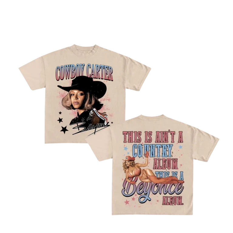 DOUBLE TEE BEYONCE, Pop Music T-shirt, Fan Merch