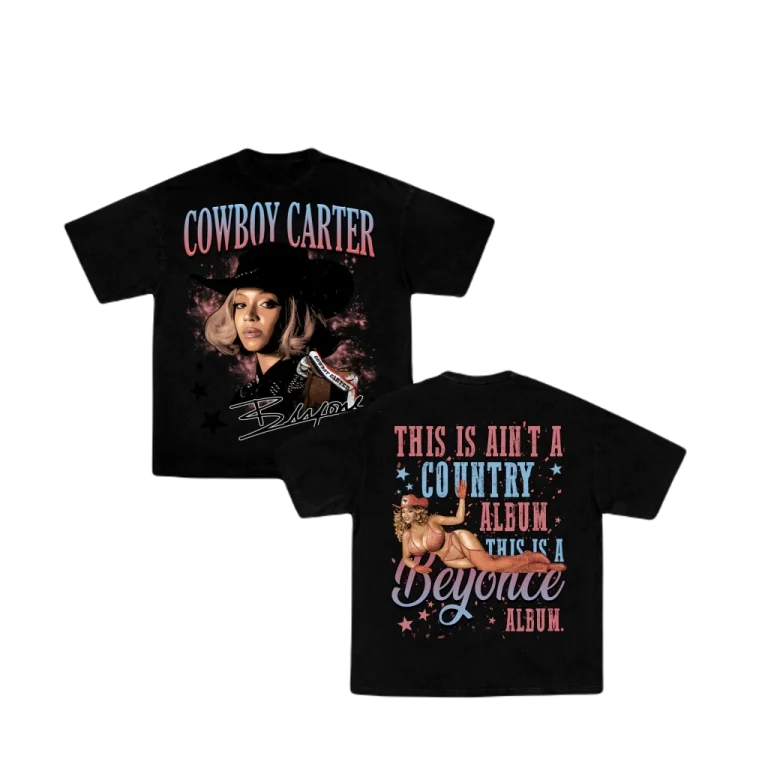 DOUBLE TEE BEYONCE, Pop Music T-shirt, Fan Merch