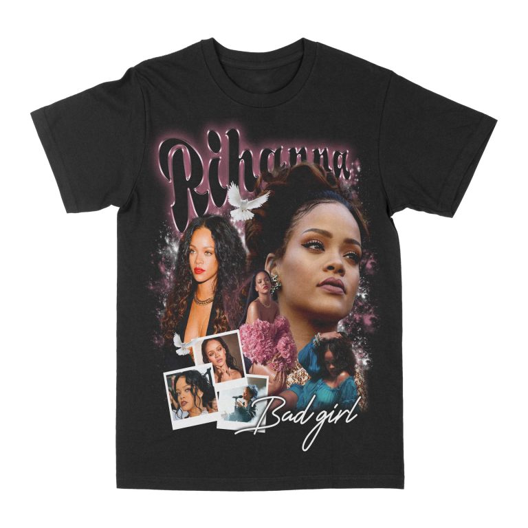 Rihanna "Badgirl" Graphic Tee, Pop Music T-shirt, Fan Merch