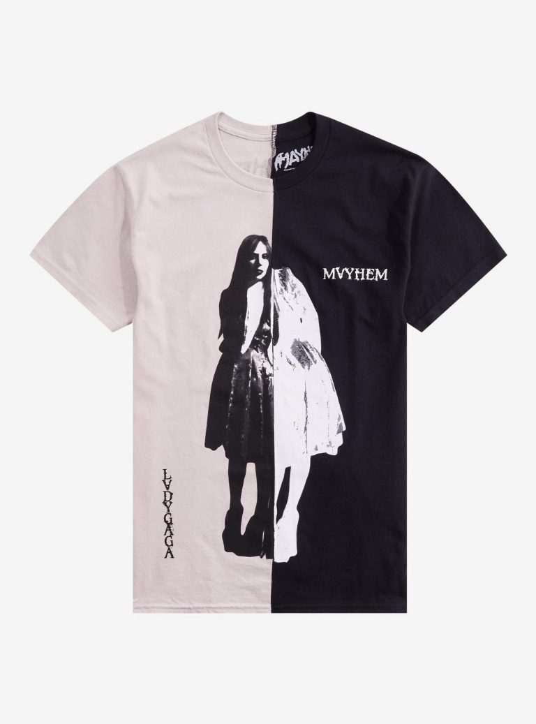 Lady Gaga Double Portrait Split T-Shirt, Pop Music T-shirt, Fan Merch