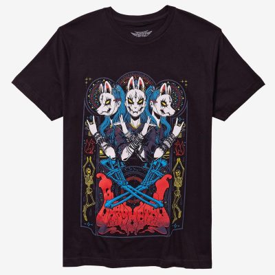Babymetal Fox Mask Devil Horns T-Shirt, Rock Music T-shirt, Fan Merch