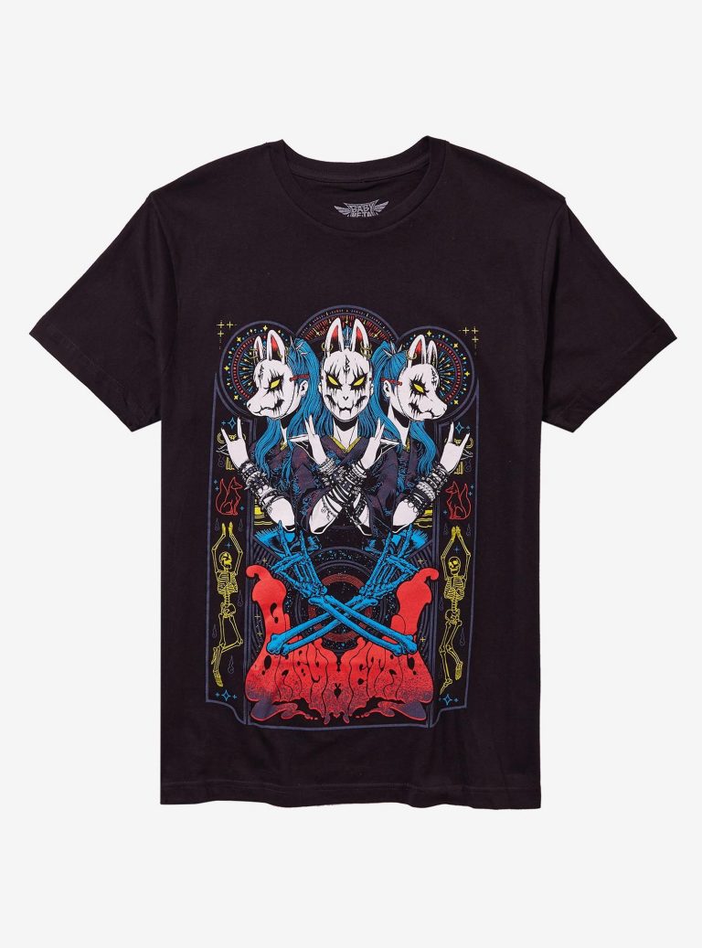 Babymetal Fox Mask Devil Horns T-Shirt, Rock Music T-shirt, Fan Merch