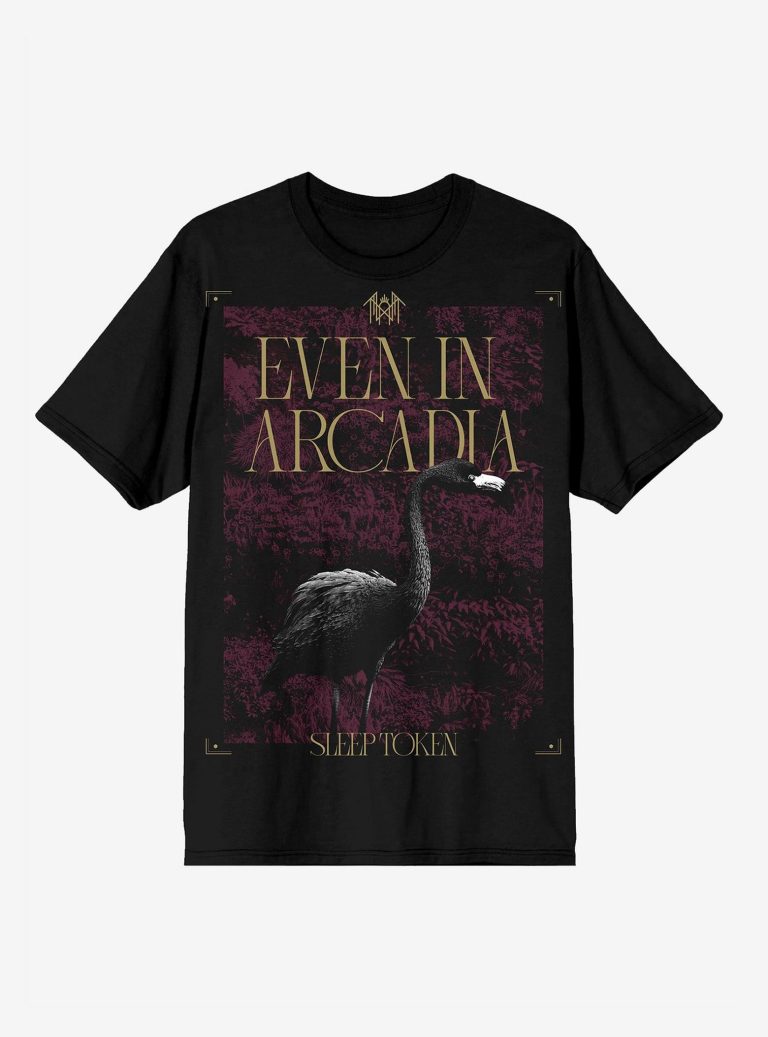 Sleep Token Even In Arcadia Flamingo T-Shirt Hot Topic Exclusive, Rock Music T-shirt, Fan Merch