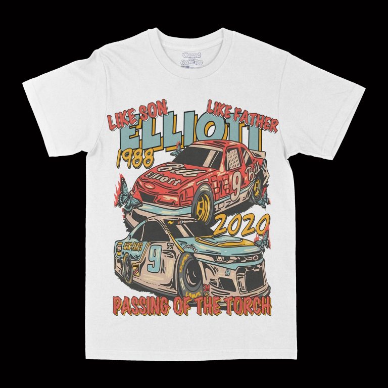 Elliott "Like Father, Like Son" Graphic Tee, Racing T-shirt, Sport T-shirt