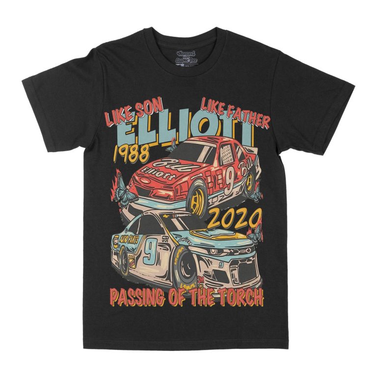 Elliott "Like Father, Like Son" Graphic Tee, Racing T-shirt, Sport T-shirt
