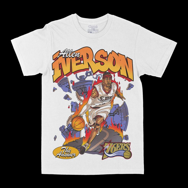 Allen Iverson "The Answer" Graphic Tee, Basketball T-shirt, Sport T-shirt