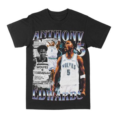 Anthony Edwards "Newspaper" Graphic Tee, Basketball T-shirt, Sport T-shirt