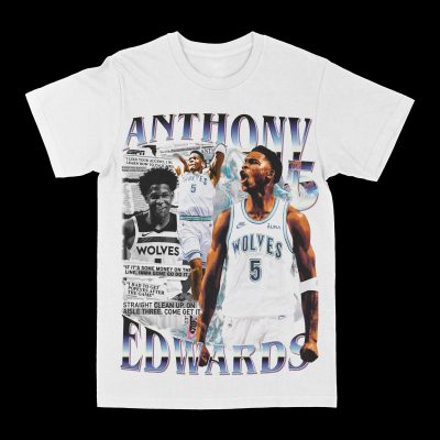 Anthony Edwards "Newspaper" Graphic Tee, Basketball T-shirt, Sport T-shirt