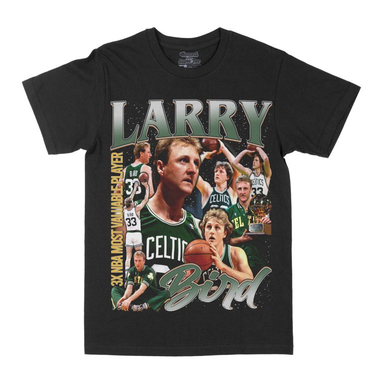 Larry Bird "MVP" Graphic Tee, Basketball T-shirt, Sport T-shirt