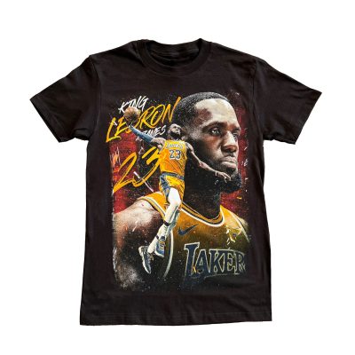 Lebron James "King" Graphic Tee, Basketball T-shirt, Sport T-shirt