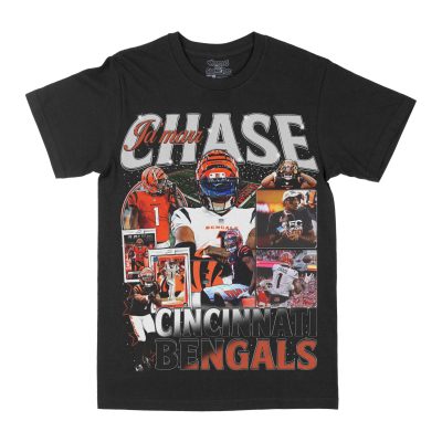 Jamar Chase "1" Graphic Tee, Football T-shirt, Sport T-shirt