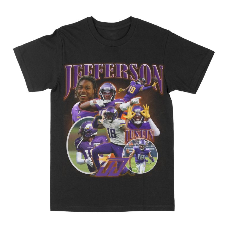 Justin Jefferson Graphic Tee, Football T-shirt, Sport T-shirt
