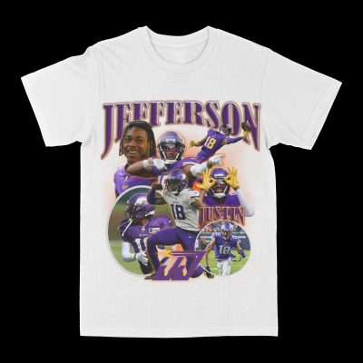 Justin Jefferson Graphic Tee, Football T-shirt, Sport T-shirt