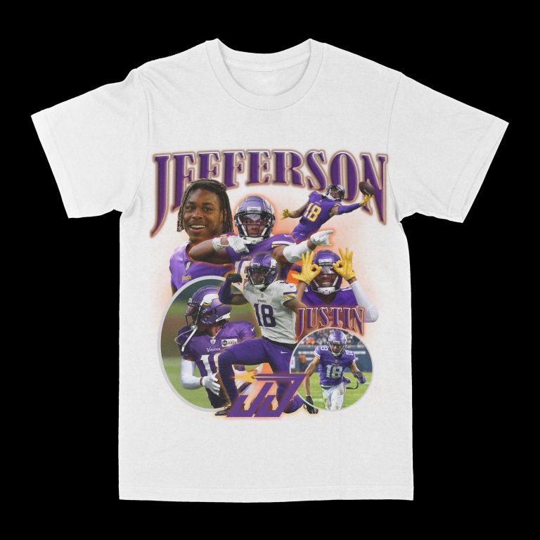 Justin Jefferson Graphic Tee, Football T-shirt, Sport T-shirt