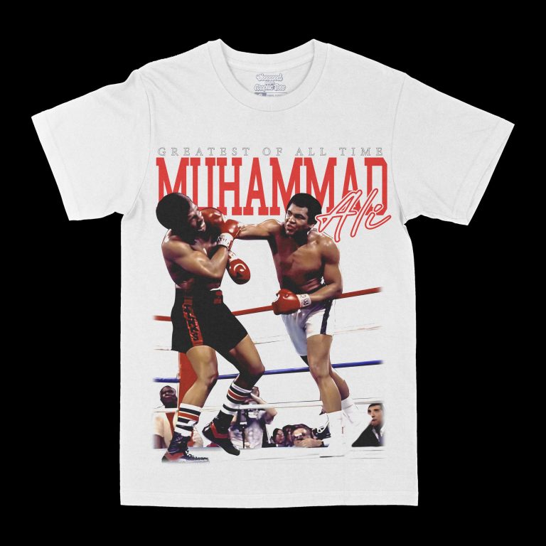Muhammad Ali "GOAT" Graphic Tee, Boxing T-shirt, Sport T-shirt
