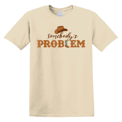 Somebody's Problem Printed Short-Sleeved T-Shirt