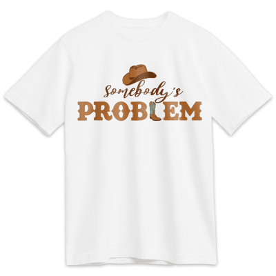 Somebody's Problem Printed Short-Sleeved T-Shirt