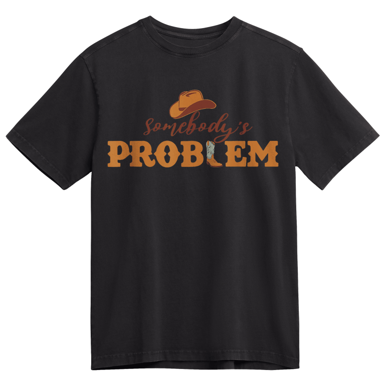 Somebody's Problem Printed Short-Sleeved T-Shirt