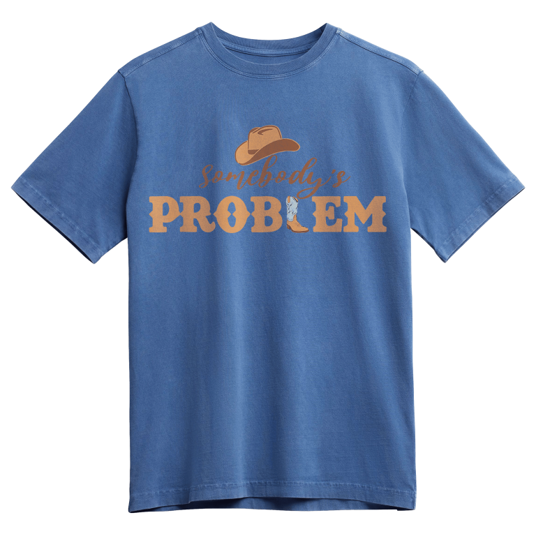 Somebody's Problem Printed Short-Sleeved T-Shirt