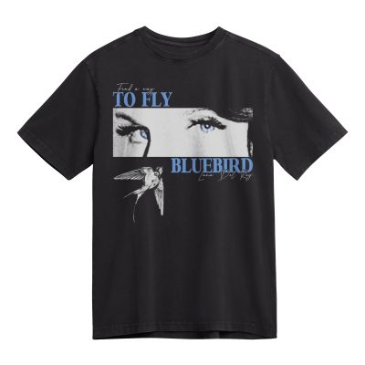 Lana Del Rey - Bluebird song lyrics, Pop Music T-shirt, Fan Merch