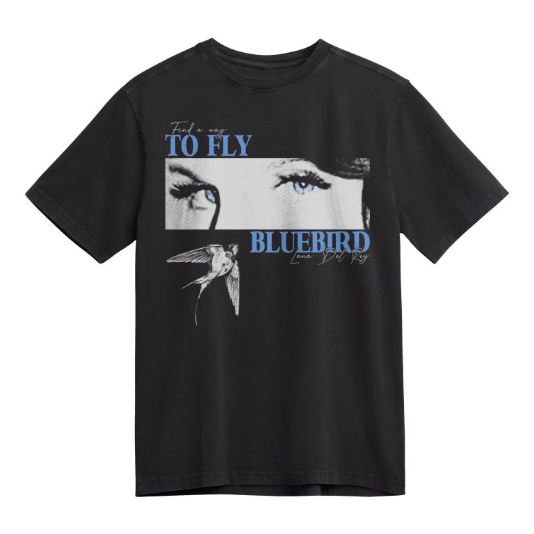 Lana Del Rey - Bluebird song lyrics, Pop Music T-shirt, Fan Merch