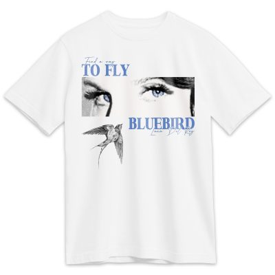 Lana Del Rey - Bluebird song lyrics, Pop Music T-shirt, Fan Merch