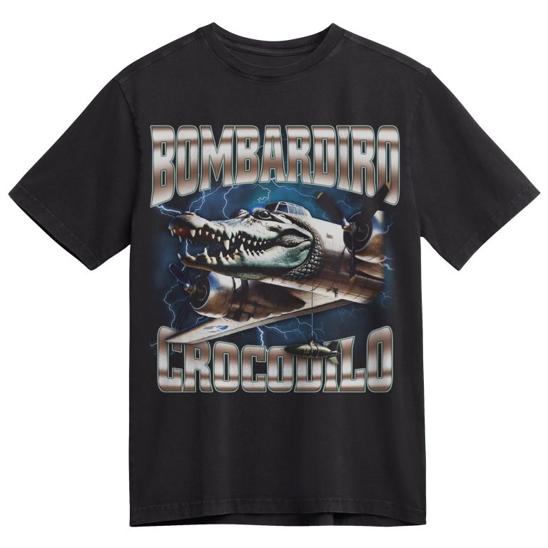 Bombardiro Crocodilo Memes T-shirt, Brainrot Memes T-shirt