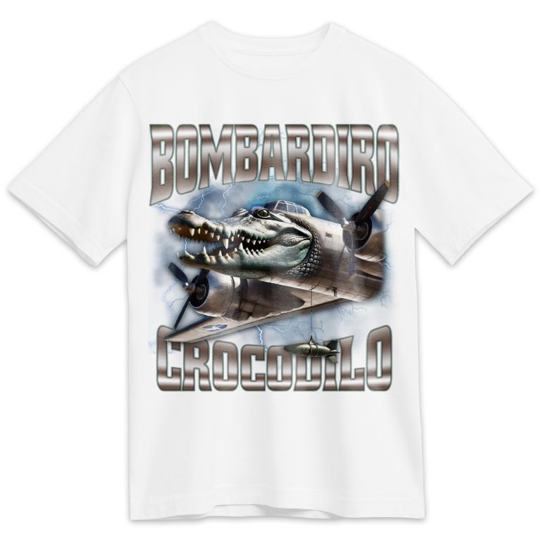 Bombardiro Crocodilo Memes T-shirt, Brainrot Memes T-shirt