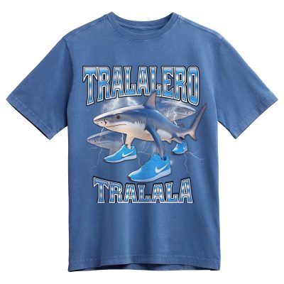 Tralalero Tralala Memes T-shirt, Funny Graphic T-shirt, Italian Brainrot Shirt, Dank Memes Tshirt, Unhinged Clothes, Weird Tee, Oddly Specific