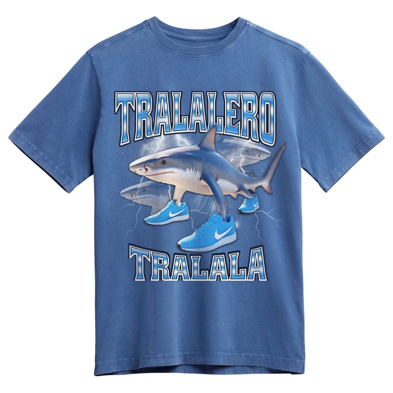 Tralalero Tralala Memes T-shirt, Funny Graphic T-shirt, Italian Brainrot Shirt, Dank Memes Tshirt, Unhinged Clothes, Weird Tee, Oddly Specific