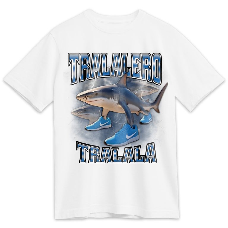 Tralalero Tralala Memes T-shirt, Funny Graphic T-shirt, Italian Brainrot Shirt, Dank Memes Tshirt, Unhinged Clothes, Weird Tee, Oddly Specific