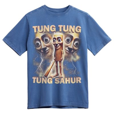Tung Tung Tung Sahur Memes T-shirt, Funny Graphic T-shirt, Italian Brainrot Shirt, Dank Memes Tshirt, Unhinged Clothes, Weird Tee, Oddly Specific