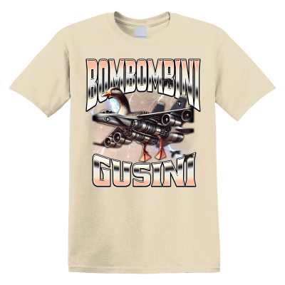 Bombombini Gusini Memes T-shirt, Funny Graphic T-shirt, Italian Brainrot Shirt, Dank Memes Tshirt, Unhinged Clothes, Weird Tee, Oddly Specific