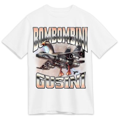 Bombombini Gusini Memes T-shirt, Funny Graphic T-shirt, Italian Brainrot Shirt, Dank Memes Tshirt, Unhinged Clothes, Weird Tee, Oddly Specific
