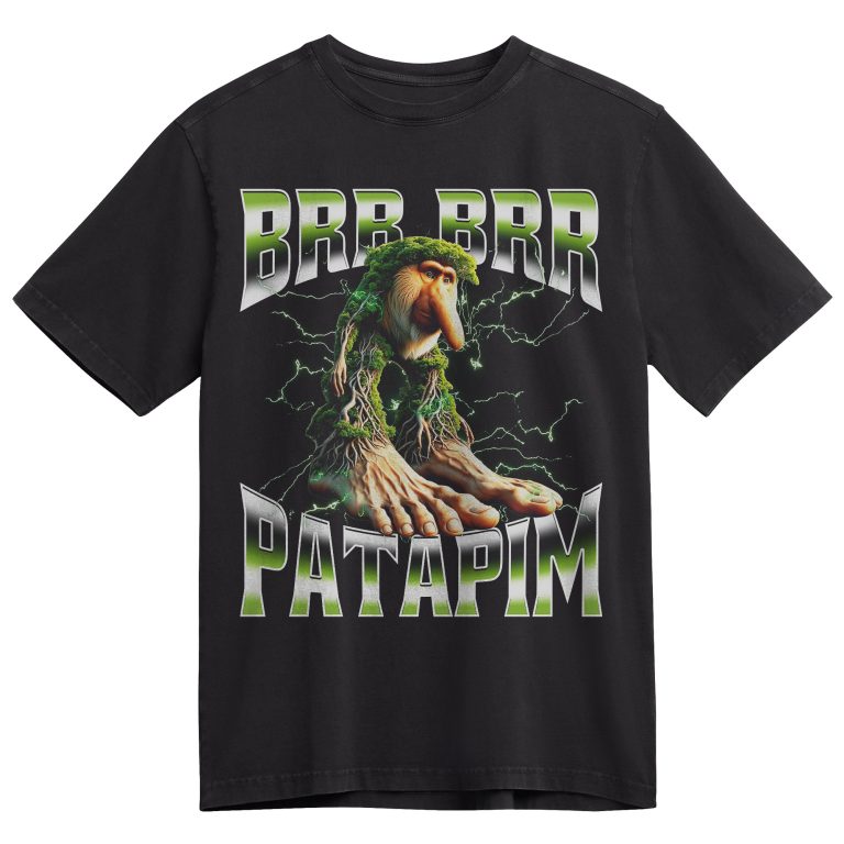 Brr Brr Patapim Memes T-shirt, Funny Graphic T-shirt, Italian Brainrot Shirt, Dank Memes Tshirt, Unhinged Clothes, Weird Tee, Oddly Specific