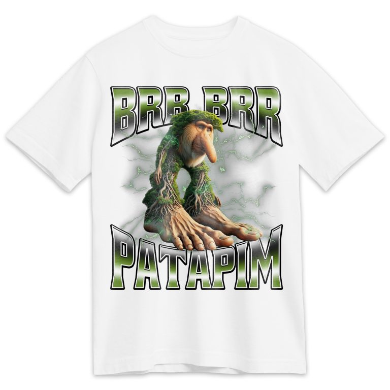 Brr Brr Patapim Memes T-shirt, Funny Graphic T-shirt, Italian Brainrot Shirt, Dank Memes Tshirt, Unhinged Clothes, Weird Tee, Oddly Specific